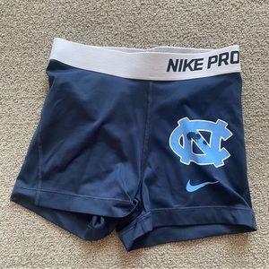 Nike Pros Navy 3” with UNC Logo Size XS